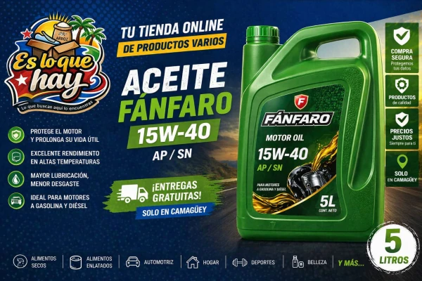 Aceite Fanfaro 15w 40's foto | "Es lo que hay" |  BizneCubano
